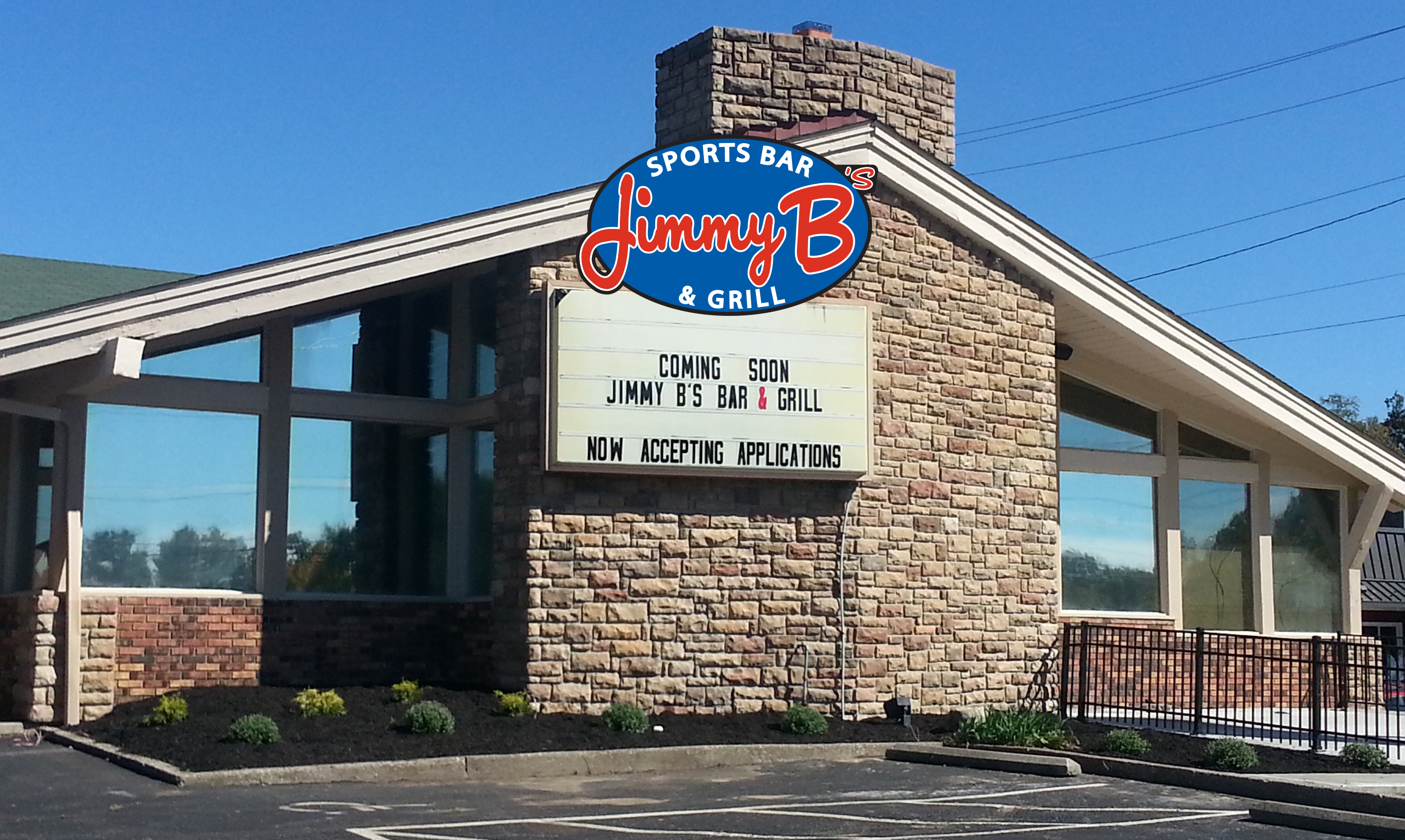 banner showing front of the building