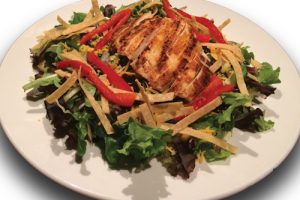 southwest salad on a plate